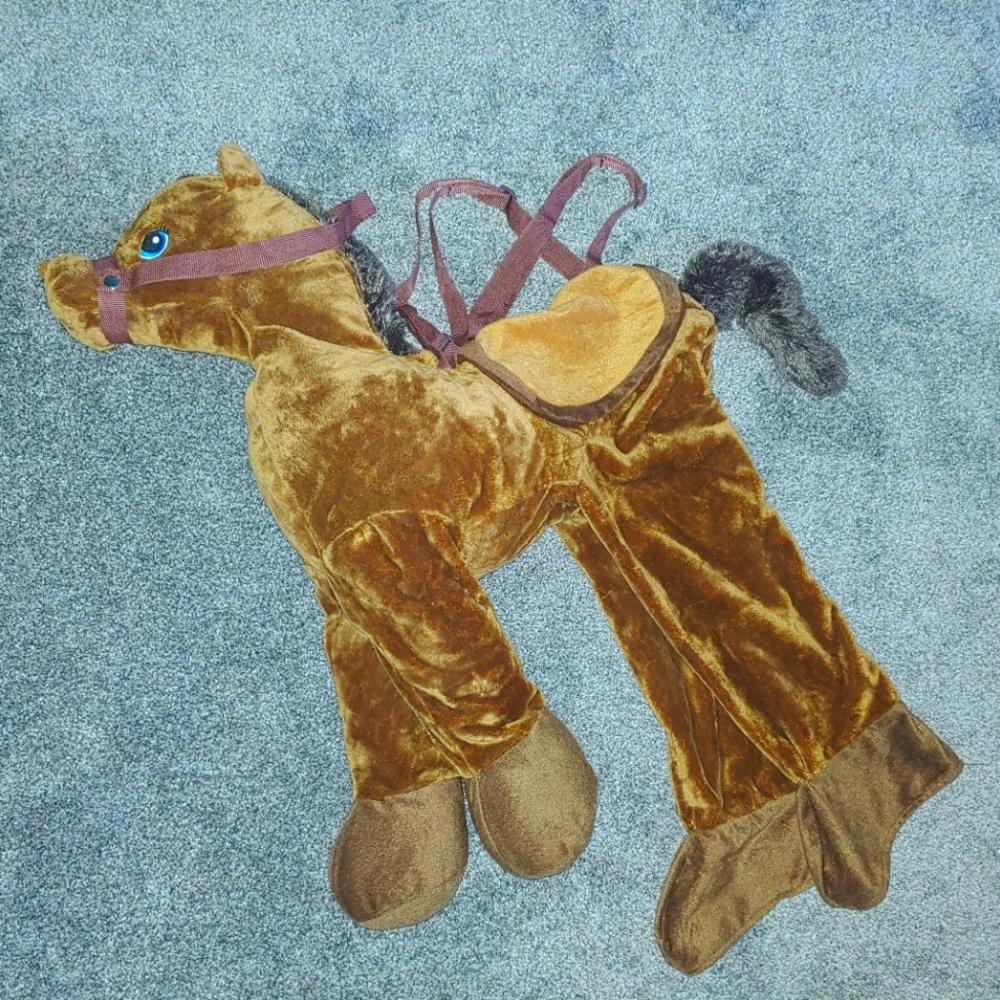 Brown ride-on horse costume- size 3T/4T